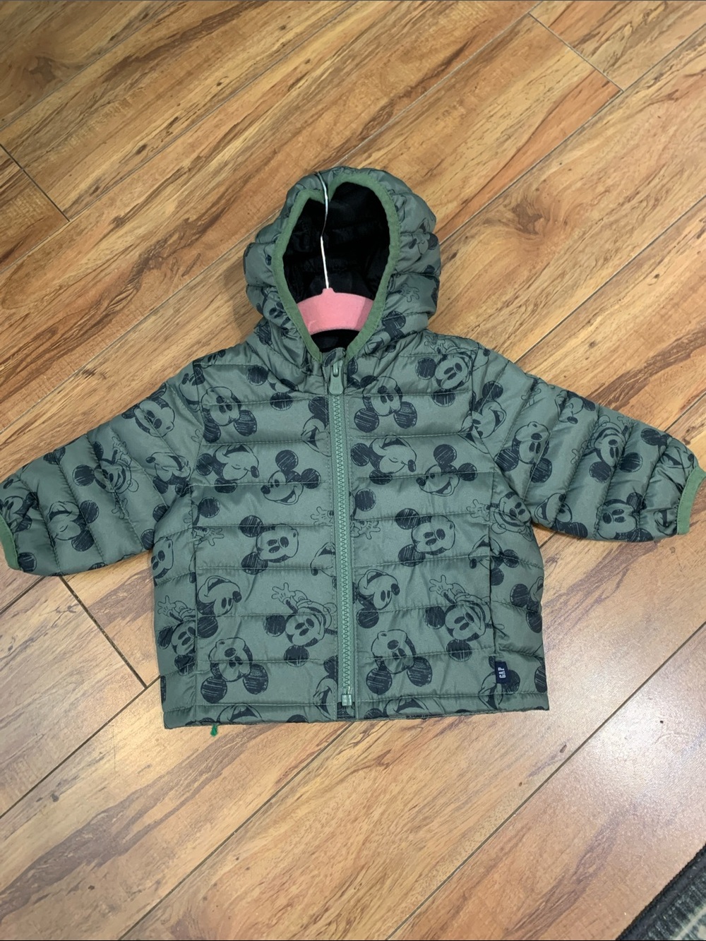 GAP Disney Mickey Mouse Puffer Jacket with Hood